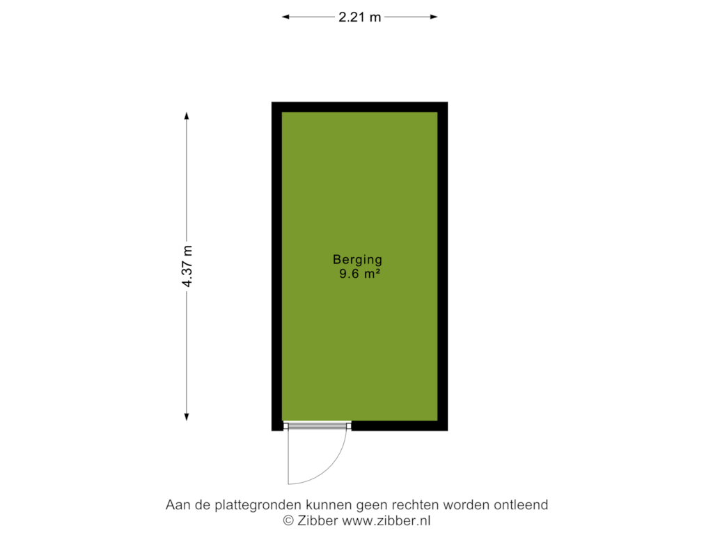 View floorplan of Berging of Kantmos 30