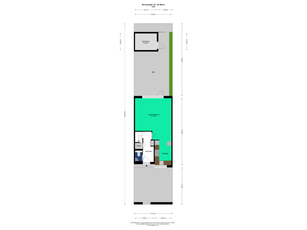 View floorplan of TUIN of Bovenpolder 39