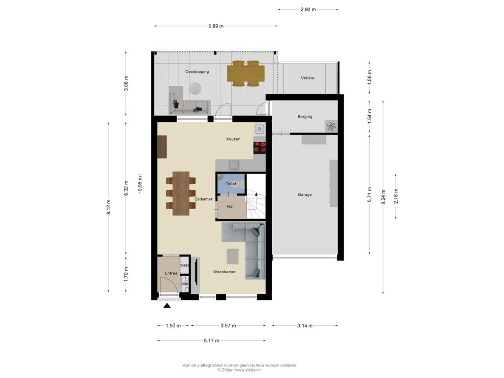 Bekijk plattegrond van Begane Grond van Wielewaal 13