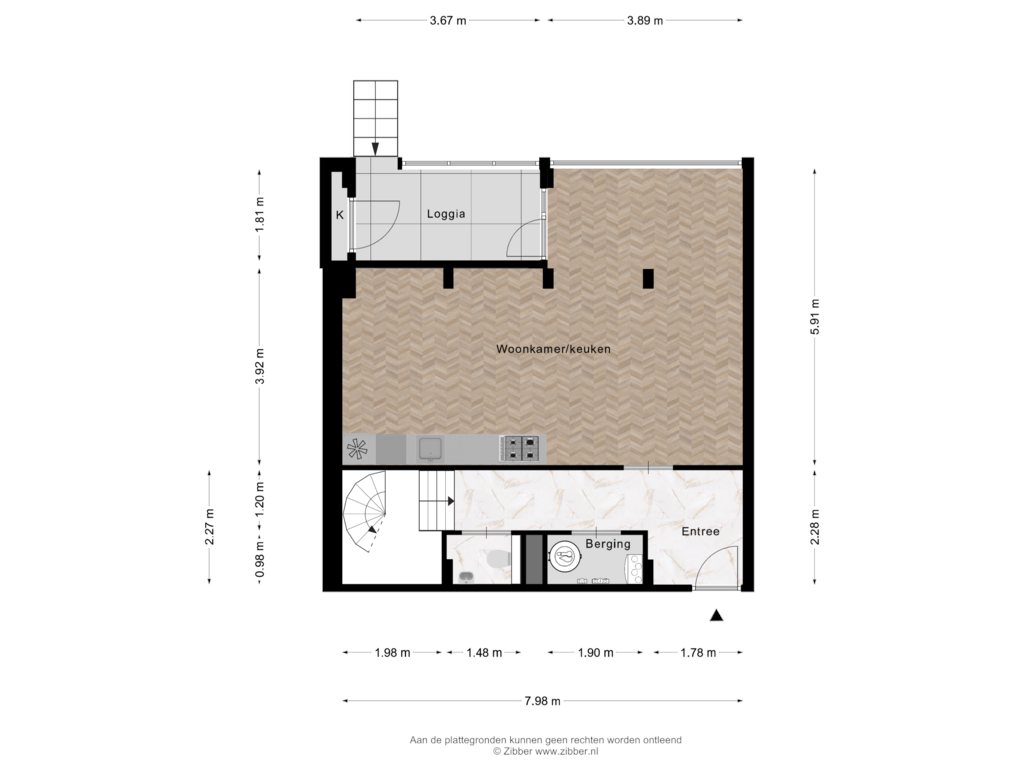 Bekijk plattegrond van Begane grond van Het Baken 4