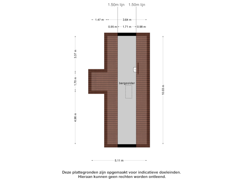 View floorplan of 2e  verdieping of Struweel 7