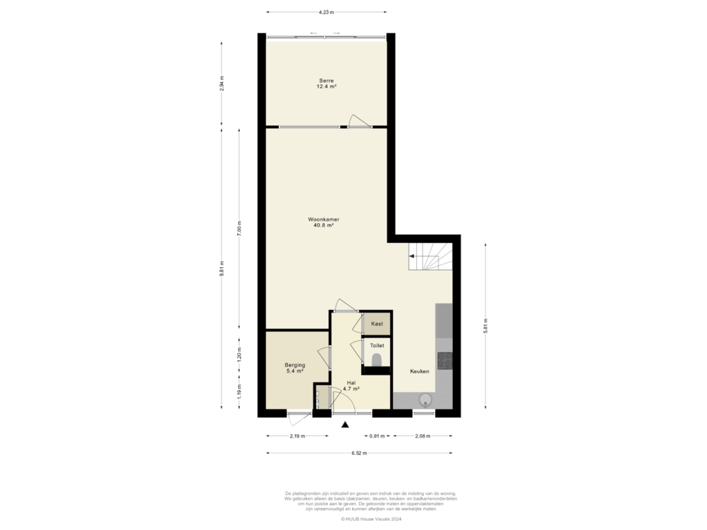 View floorplan of Begane Grond of Karveel 49 50