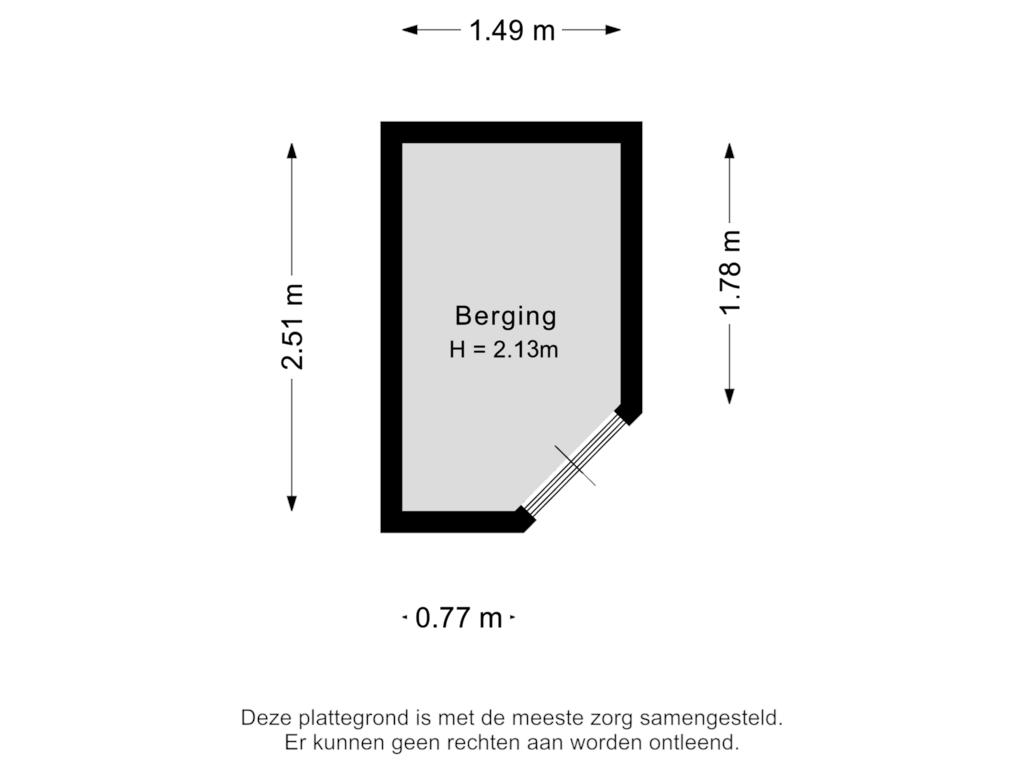 Bekijk plattegrond van Berging van Molbord 14