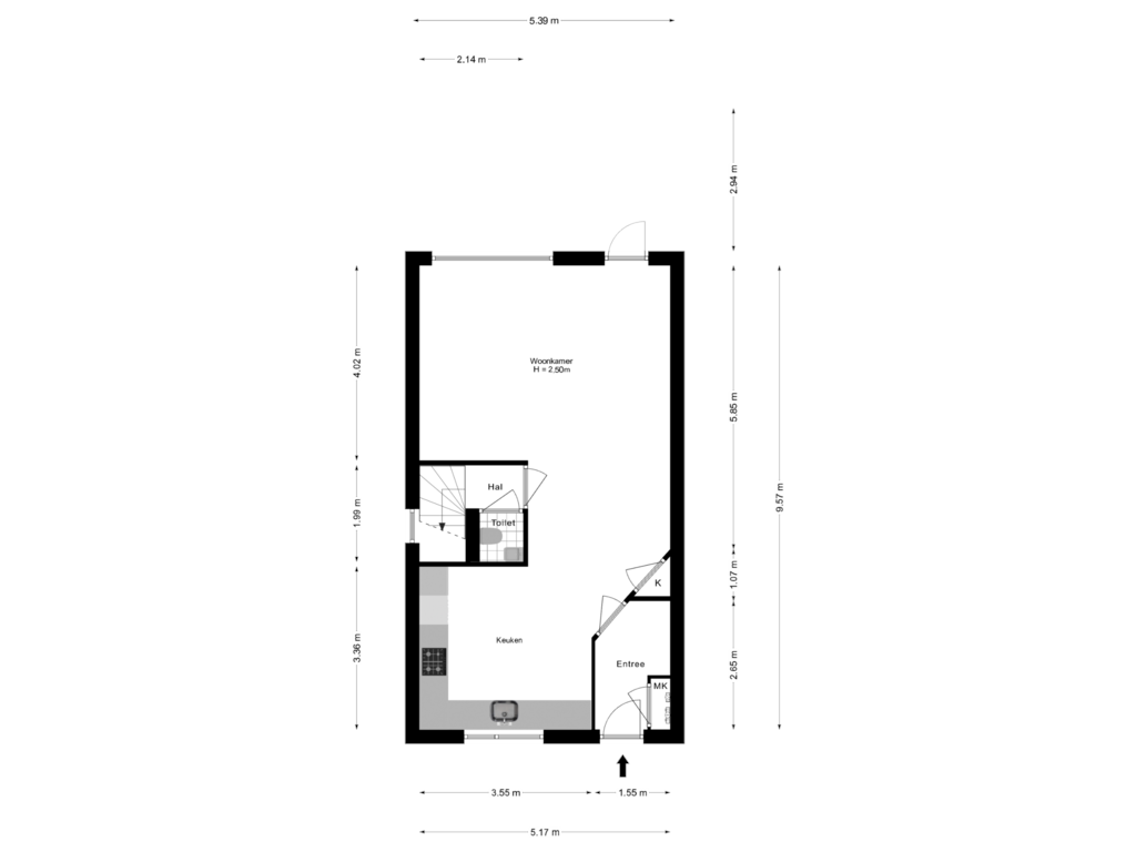 Bekijk plattegrond van Begane Grond van Groep Werninkhof 42