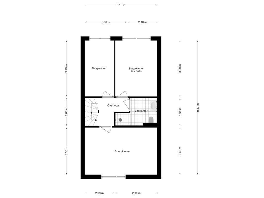 Bekijk plattegrond van 1e Verdieping van Groep Werninkhof 42