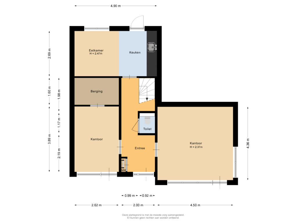 Bekijk plattegrond van Begane grond van Simone de Beauvoirstraat 79