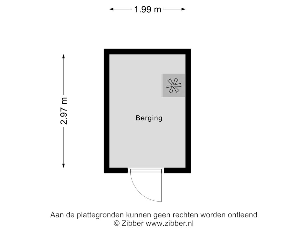 View floorplan of Berging of Waterlinie 115