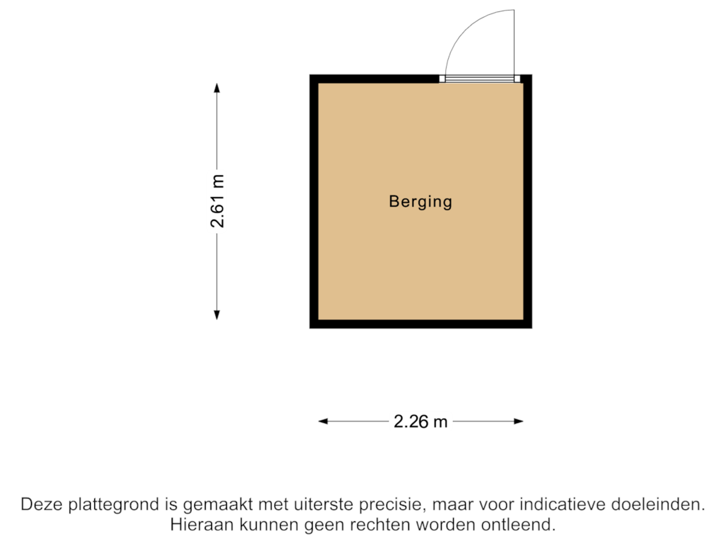 Bekijk plattegrond van Berging van Westeinde 32