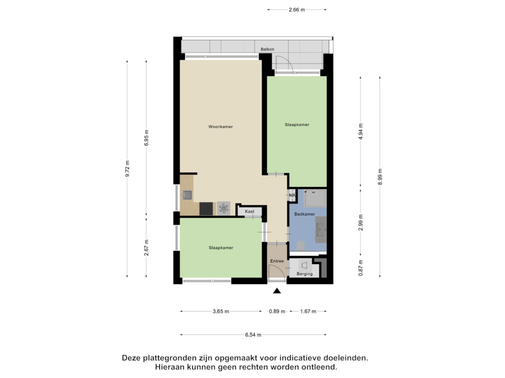 View floorplan of Appartement of Langswater 30