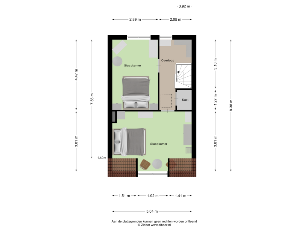 View floorplan of Eerste Verdieping of Marktstraat 85