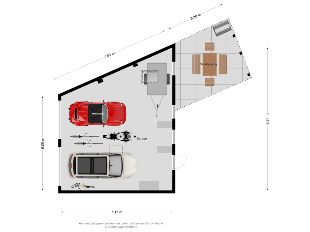 View floorplan of Garage of Marktstraat 85