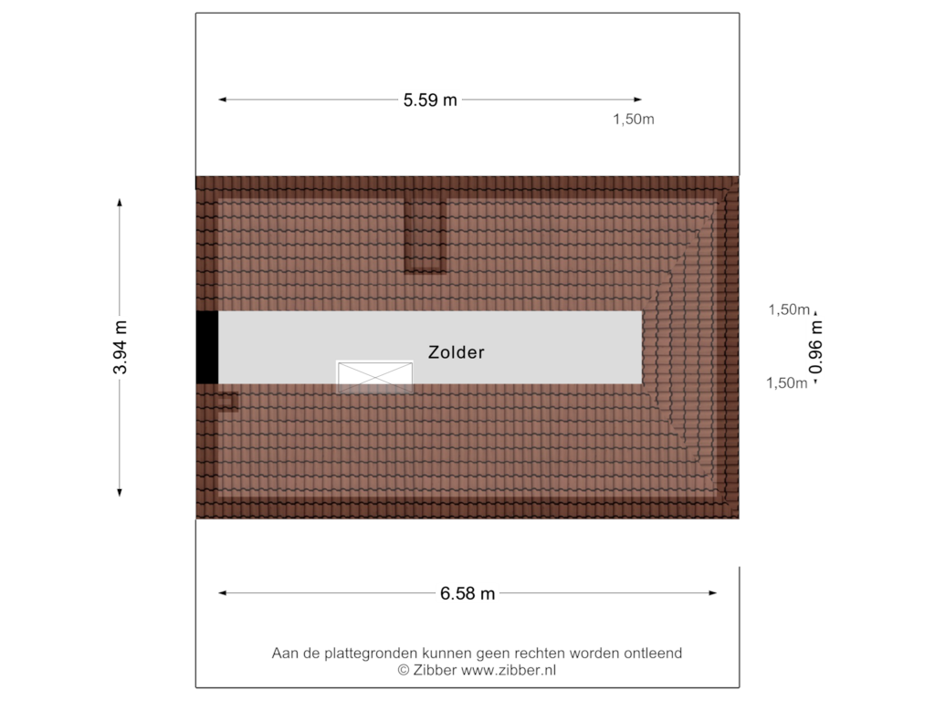 Bekijk plattegrond van Zolder van Kanaalweg 3