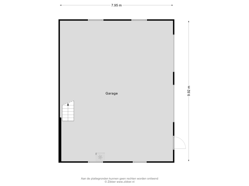 Bekijk plattegrond van Garage van Kanaalweg 3