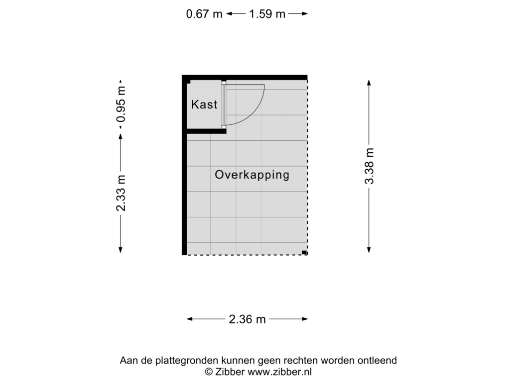 Bekijk plattegrond van Overkapping van Kanaalweg 3