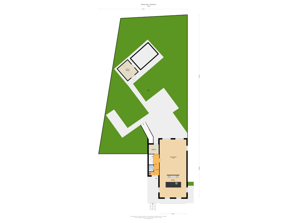 Bekijk plattegrond van TUIN van Heide 22-A