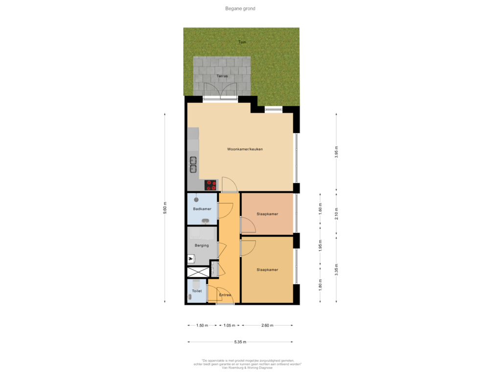 Bekijk plattegrond van Begane grond van Brugweg (Bouwnr. 6)