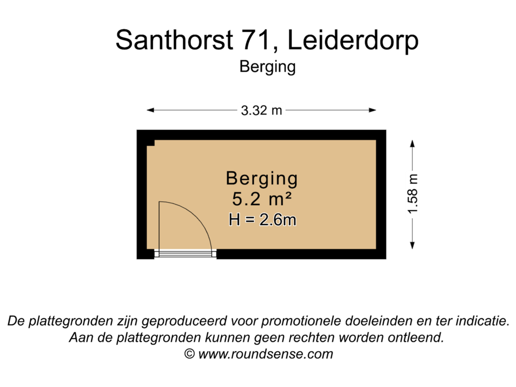 View floorplan of Berging of Santhorst 71