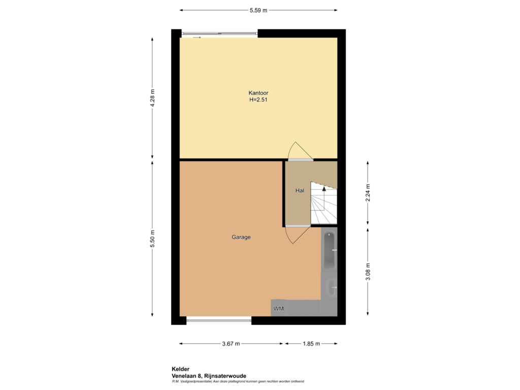 Bekijk plattegrond van Kelder van Venelaan 8