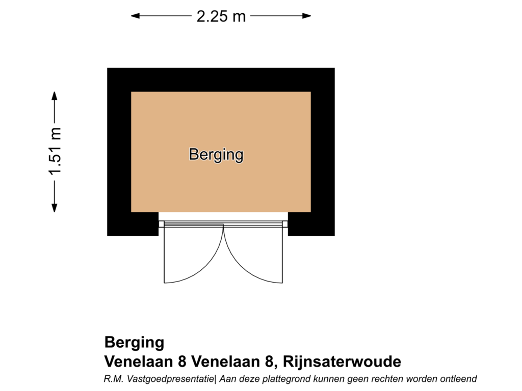 Bekijk plattegrond van Berging van Venelaan 8