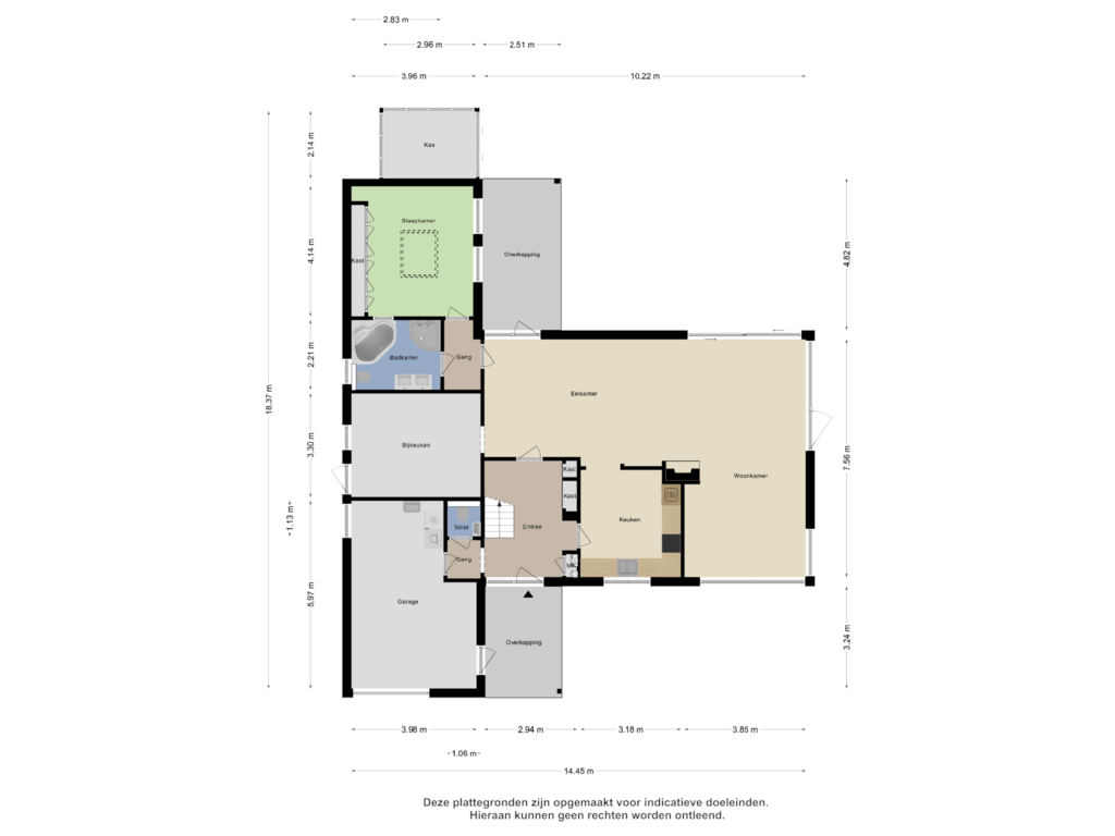 Bekijk plattegrond van Begane Grond van Molenstraat 1