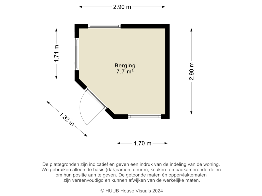 Bekijk plattegrond van Berging van Julianaweg 5