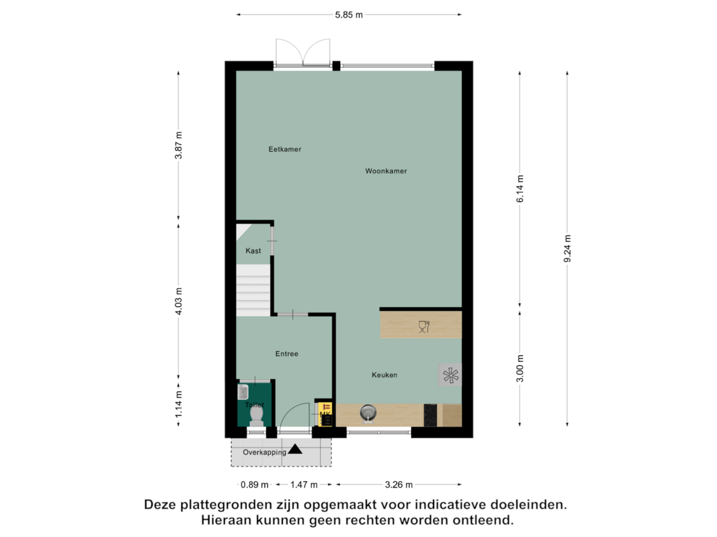 Bekijk plattegrond van Begane Grond van Pavanestraat 116