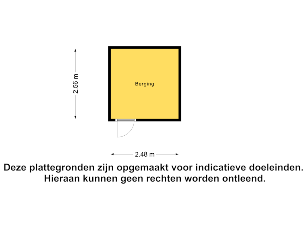 Bekijk plattegrond van Berging van Pavanestraat 116