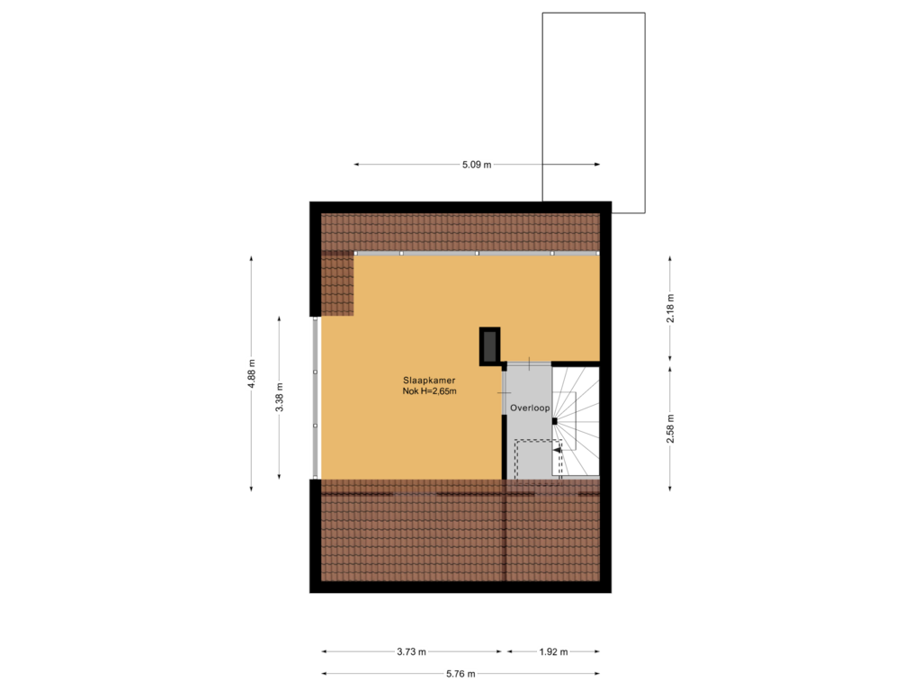 Bekijk plattegrond van Zolder van Mauritslaan 66