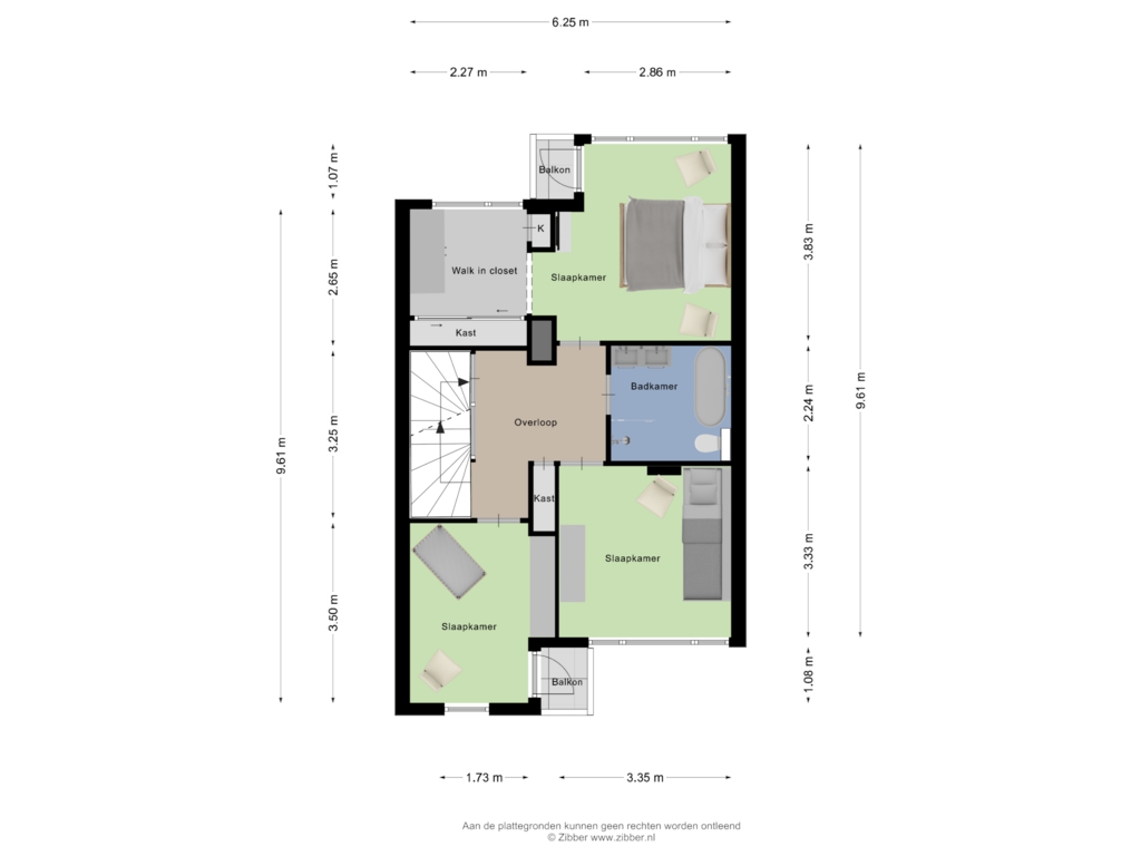 Bekijk plattegrond van Eerste Verdieping van Anna van Lintelolaan 10