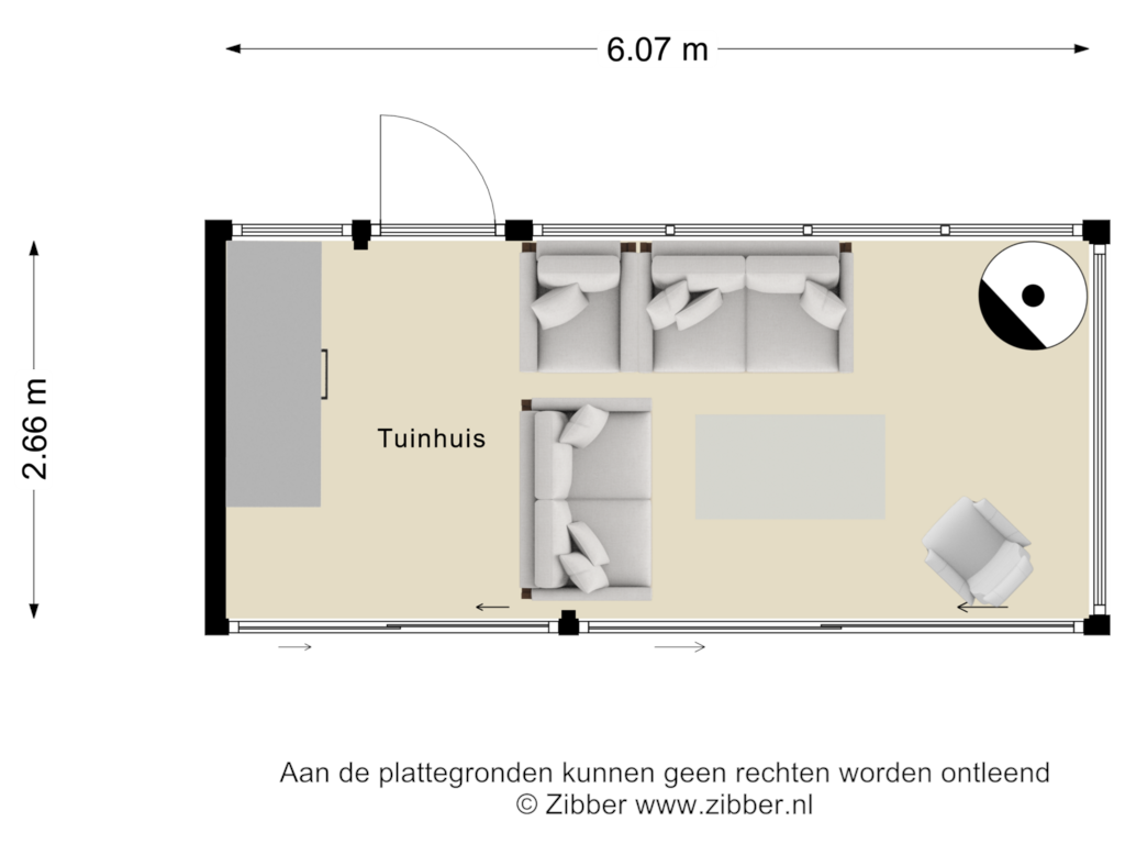 Bekijk plattegrond van Tuinhuis van Anna van Lintelolaan 10