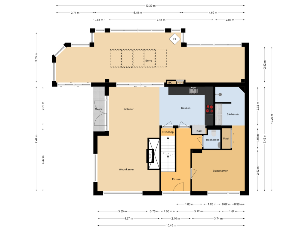 Bekijk plattegrond van Begane grond van Lijsterbeslaan 15