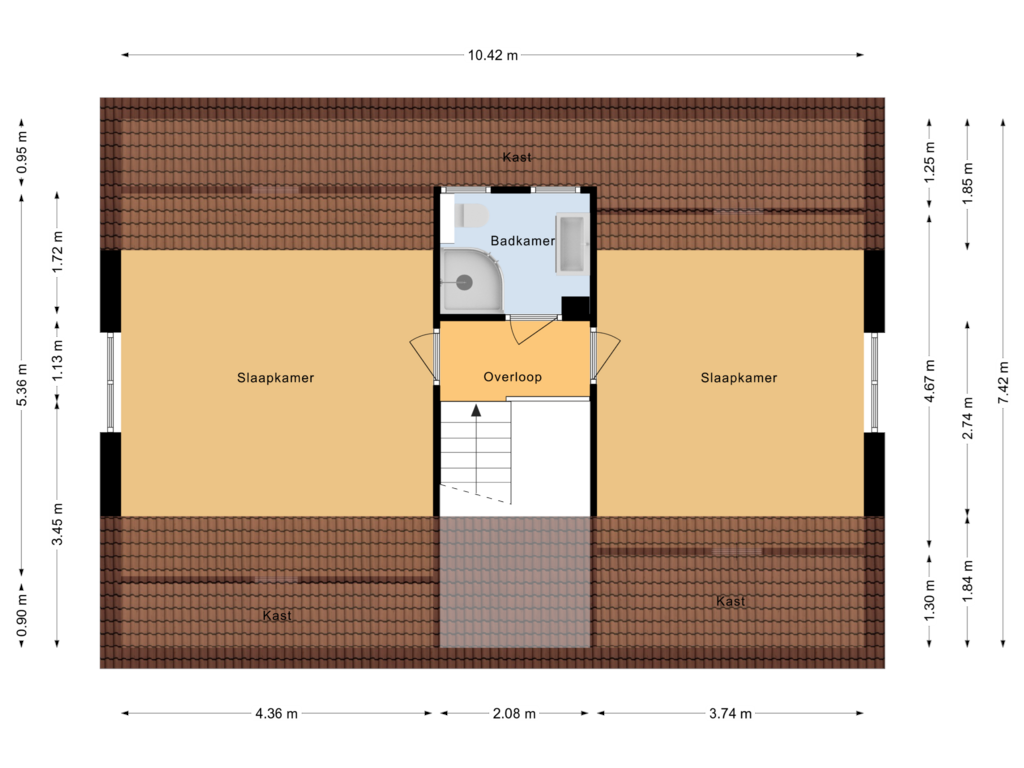 Bekijk plattegrond van Eerste verdieping van Lijsterbeslaan 15