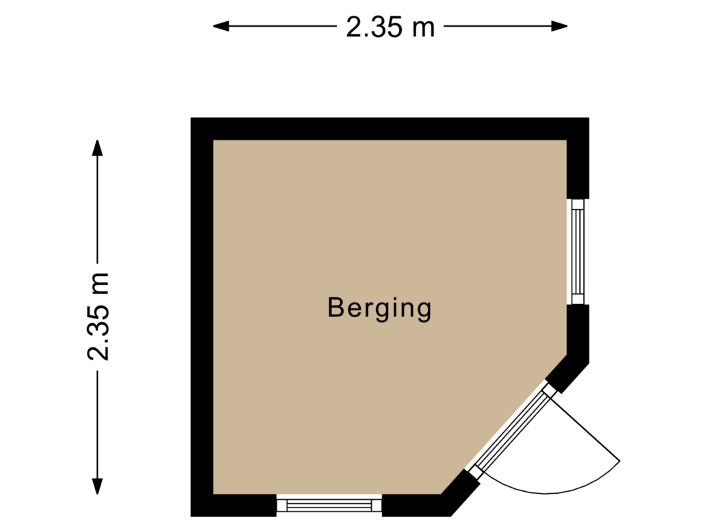 Bekijk plattegrond van Berging van Lijsterbeslaan 15