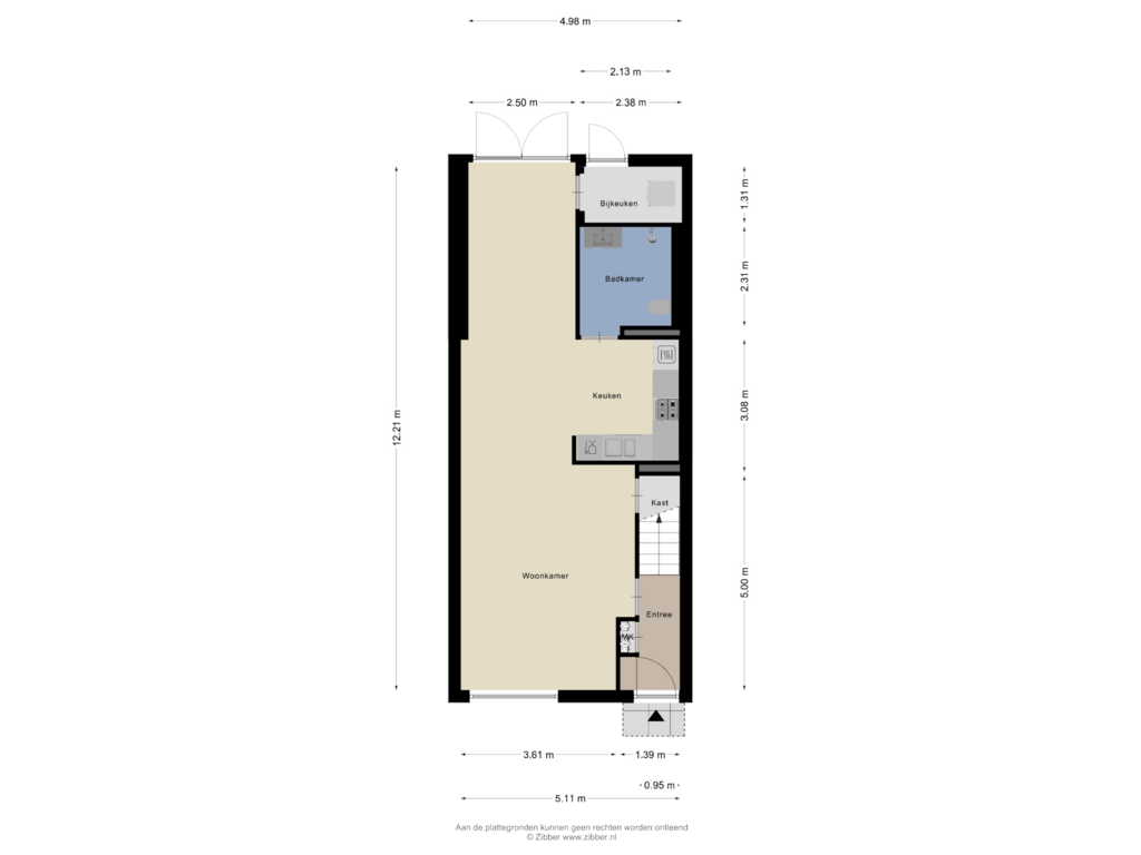 View floorplan of Begane Grond of Meesterslaan 56