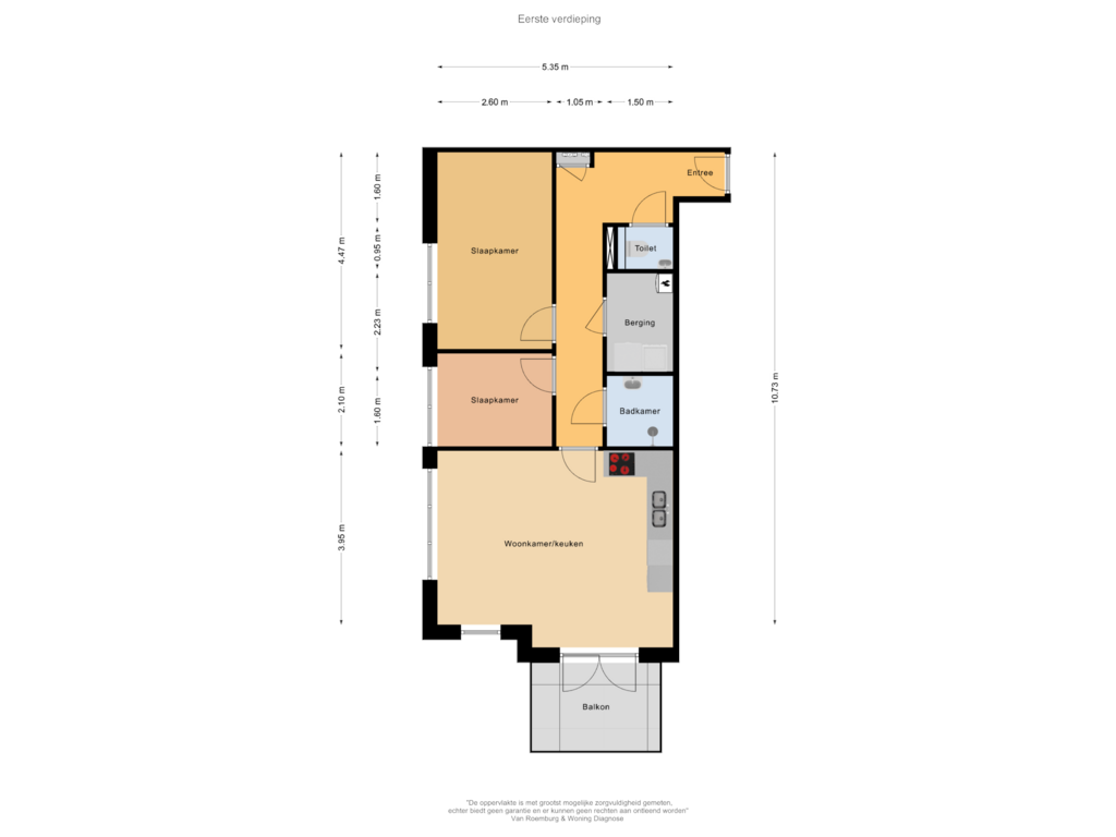 Bekijk plattegrond van Begane grond van Brugweg (Bouwnr. 9)