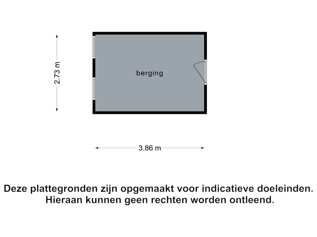 Bekijk plattegrond van Berging van Debussystraat 7-3