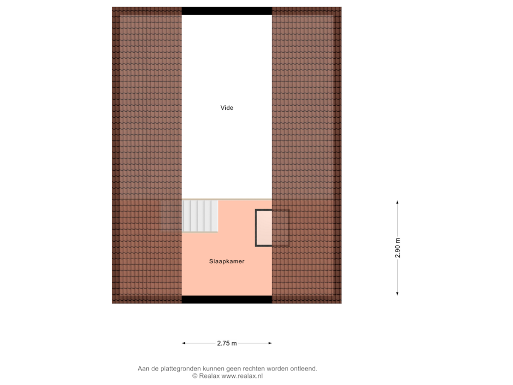 Bekijk plattegrond van Bed en Breakfast Verdieping van Vredenseweg 111