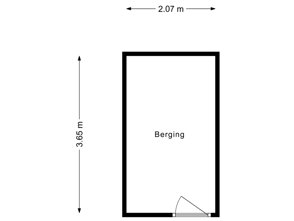 Bekijk plattegrond van Berging van Slotstraat 30-D