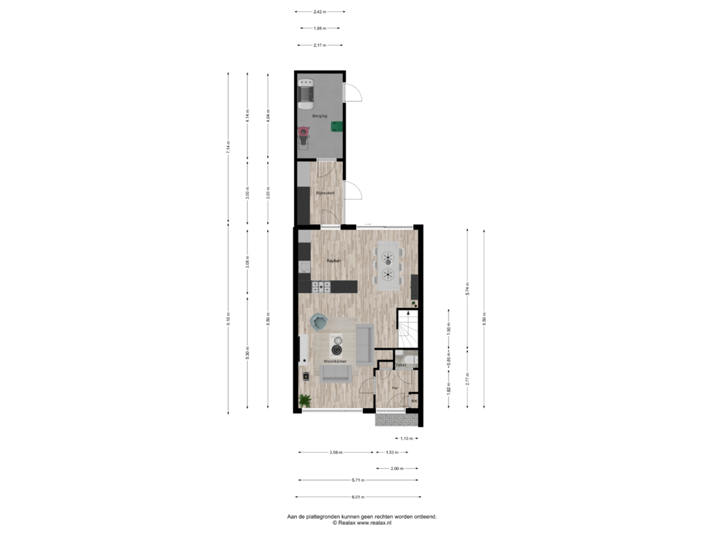 Bekijk plattegrond van Begane grond van Lijsterbeslaan 25