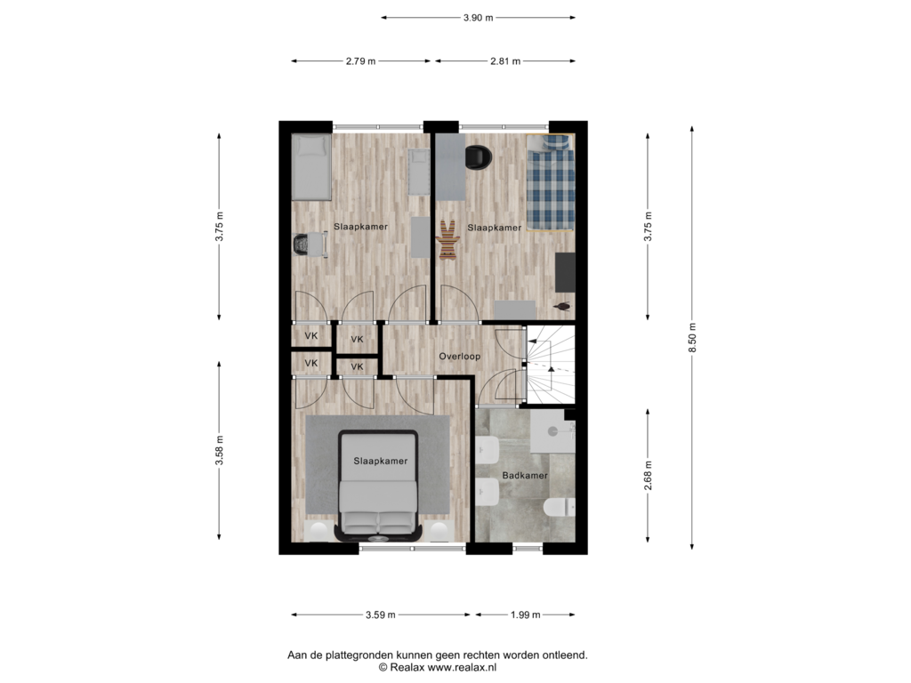 Bekijk plattegrond van Verdieping 1 van Lijsterbeslaan 25