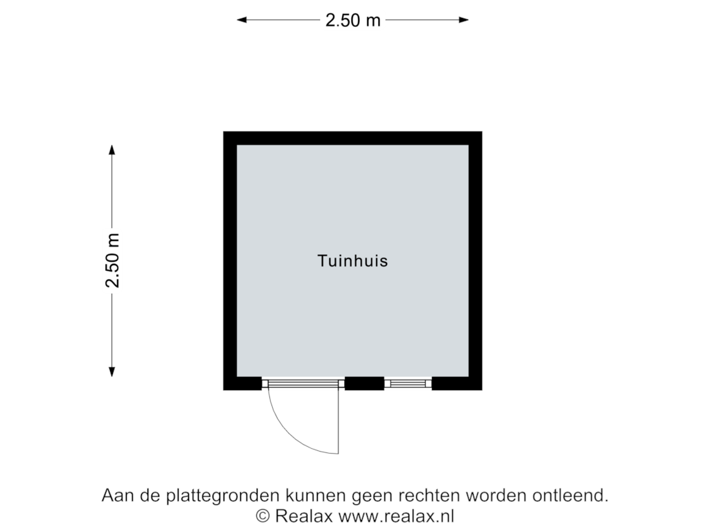 Bekijk plattegrond van Tuinhuis van Tapuitstraat 13