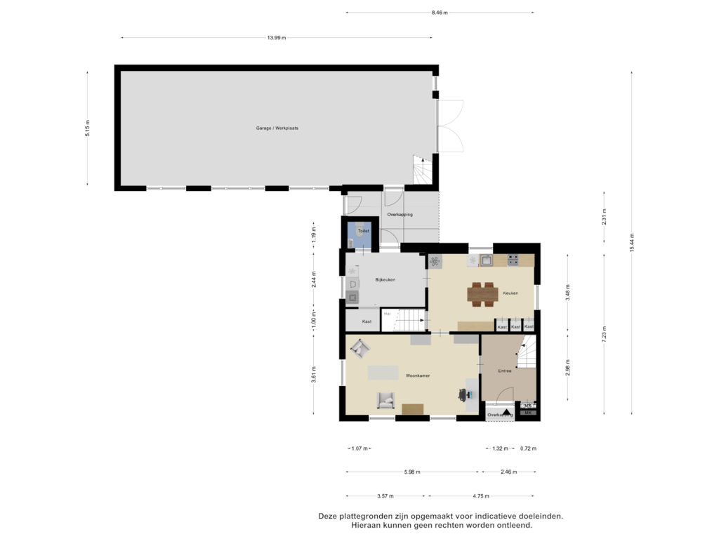 View floorplan of Begane Grond of Hoogeindsestraat 13