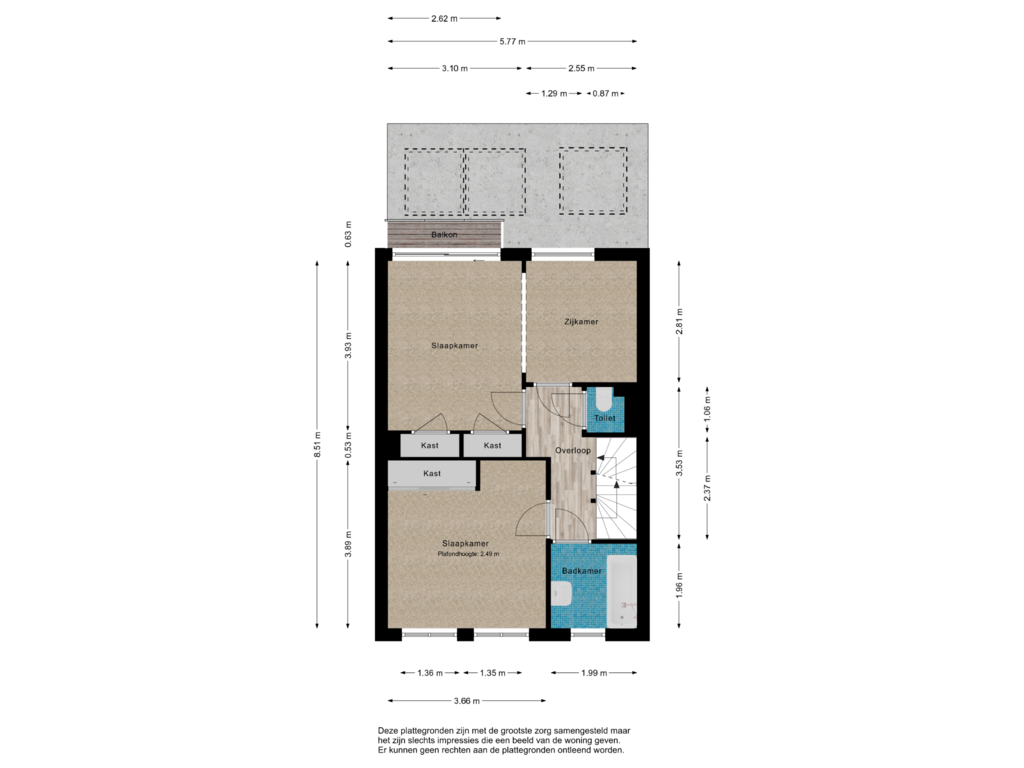 Bekijk plattegrond van 1e Verdieping van Robertaland 9