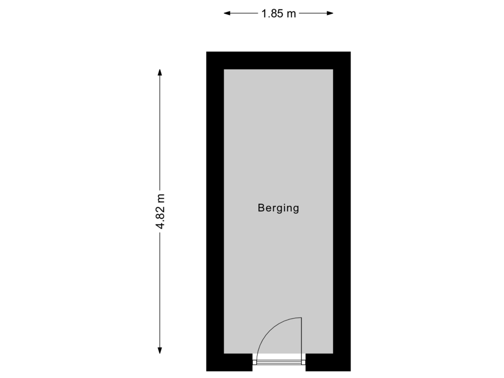 Bekijk plattegrond van Berging van Poternen 27