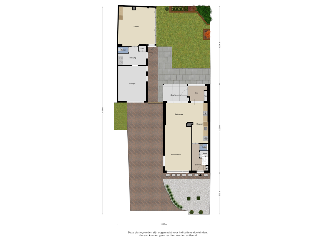 Bekijk plattegrond van Begane Grond Tuin van Past. Kampstraat 15