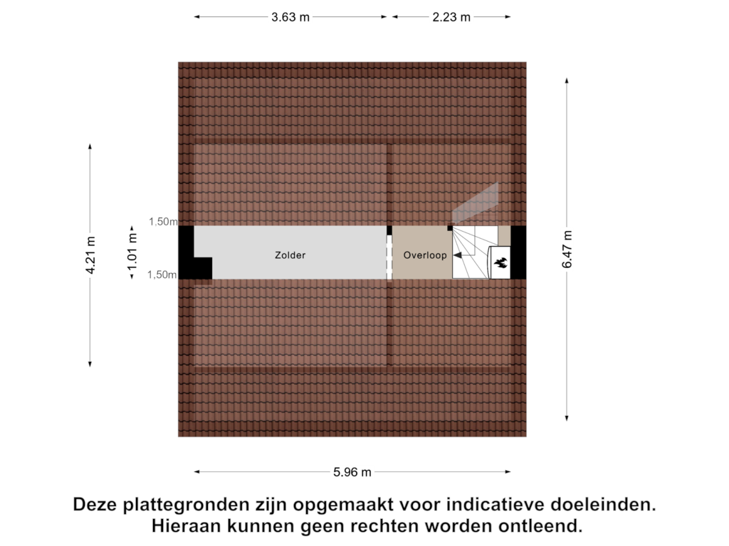 Bekijk plattegrond van Zolder van Past. Kampstraat 15