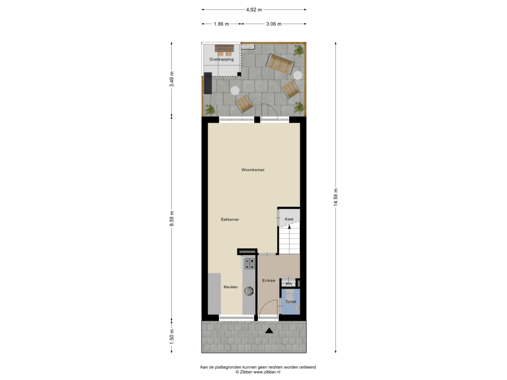 View floorplan of Begane Grond_Tuin of Antilopespoor 479