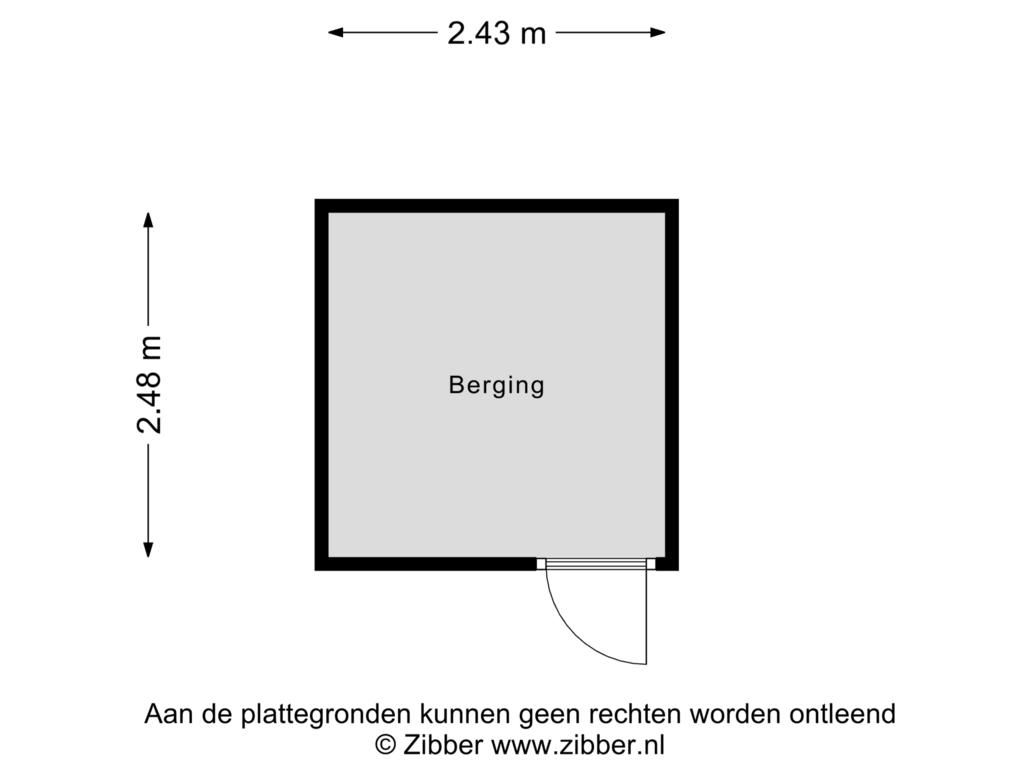 View floorplan of Berging of Antilopespoor 479