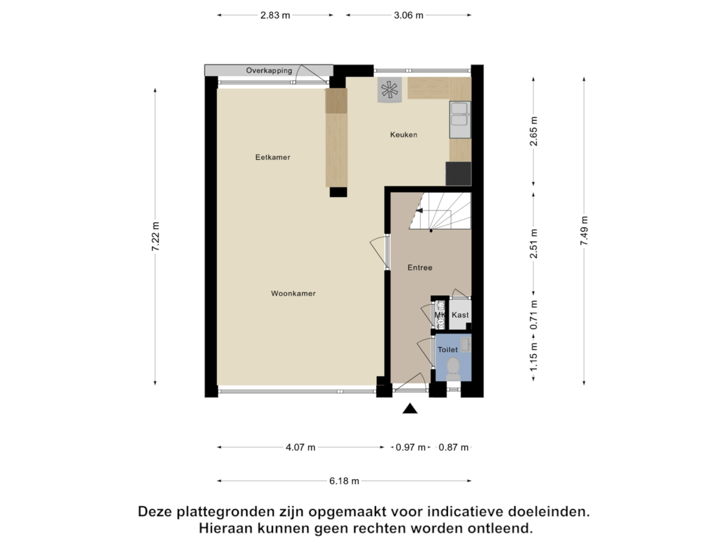 View floorplan of Begane Grond of de Schutter 17