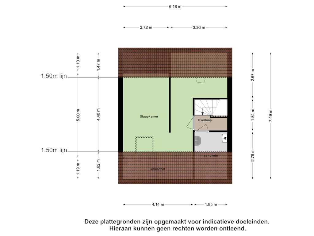 View floorplan of Tweede Verdieping of de Schutter 17